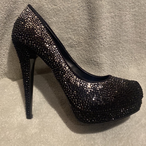 Aldo gorgeous rhinestone heels six 9 NWOT - Picture 2 of 6